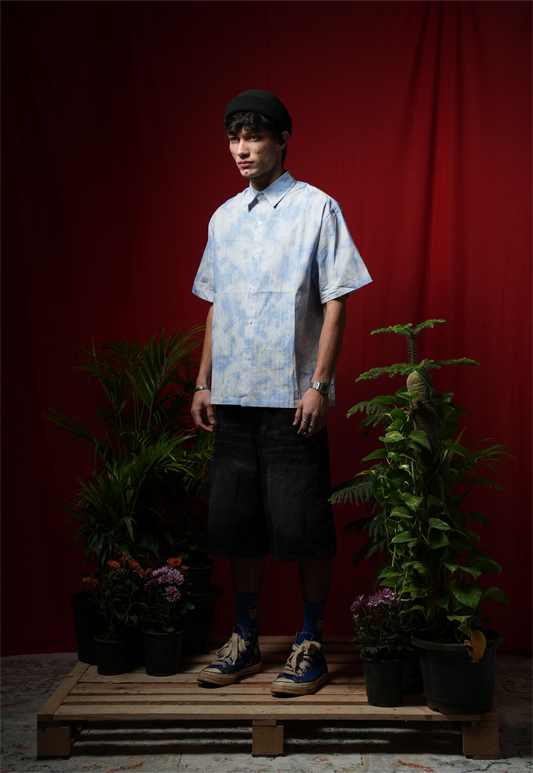 STRIPED SKY PRINTED SHIRT