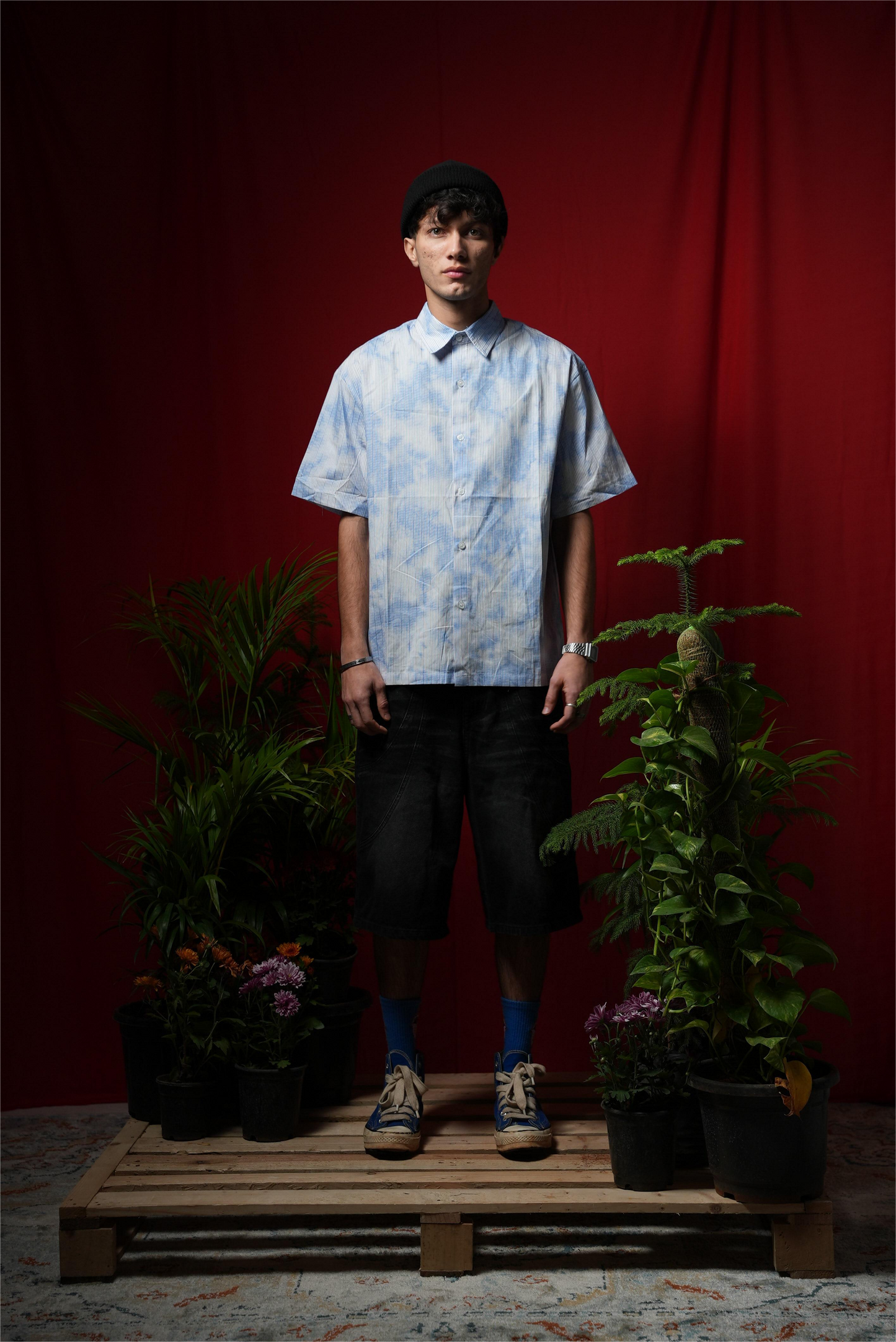 STRIPED SKY PRINTED SHIRT