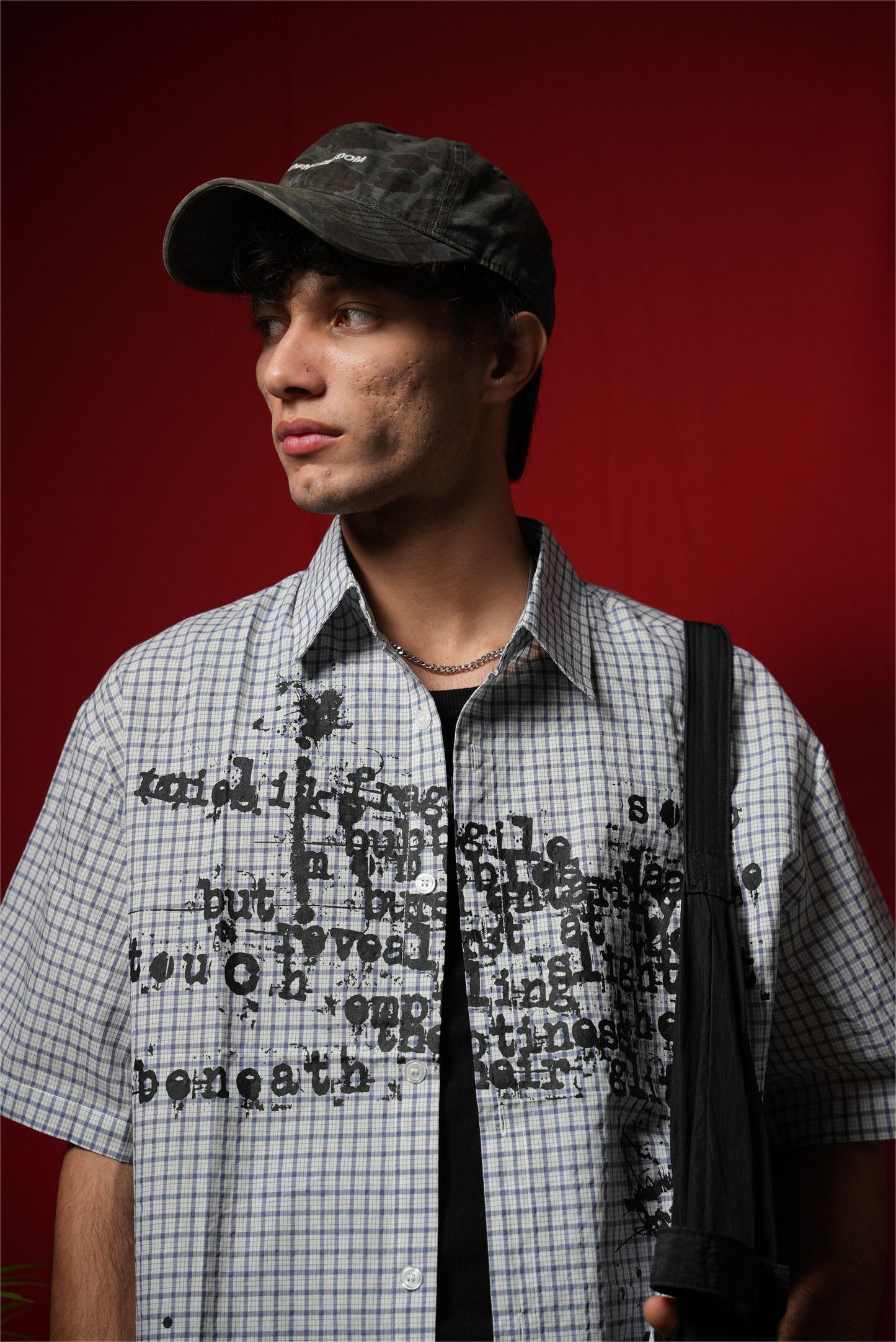 THE DISTORTED PRINTED SHIRT