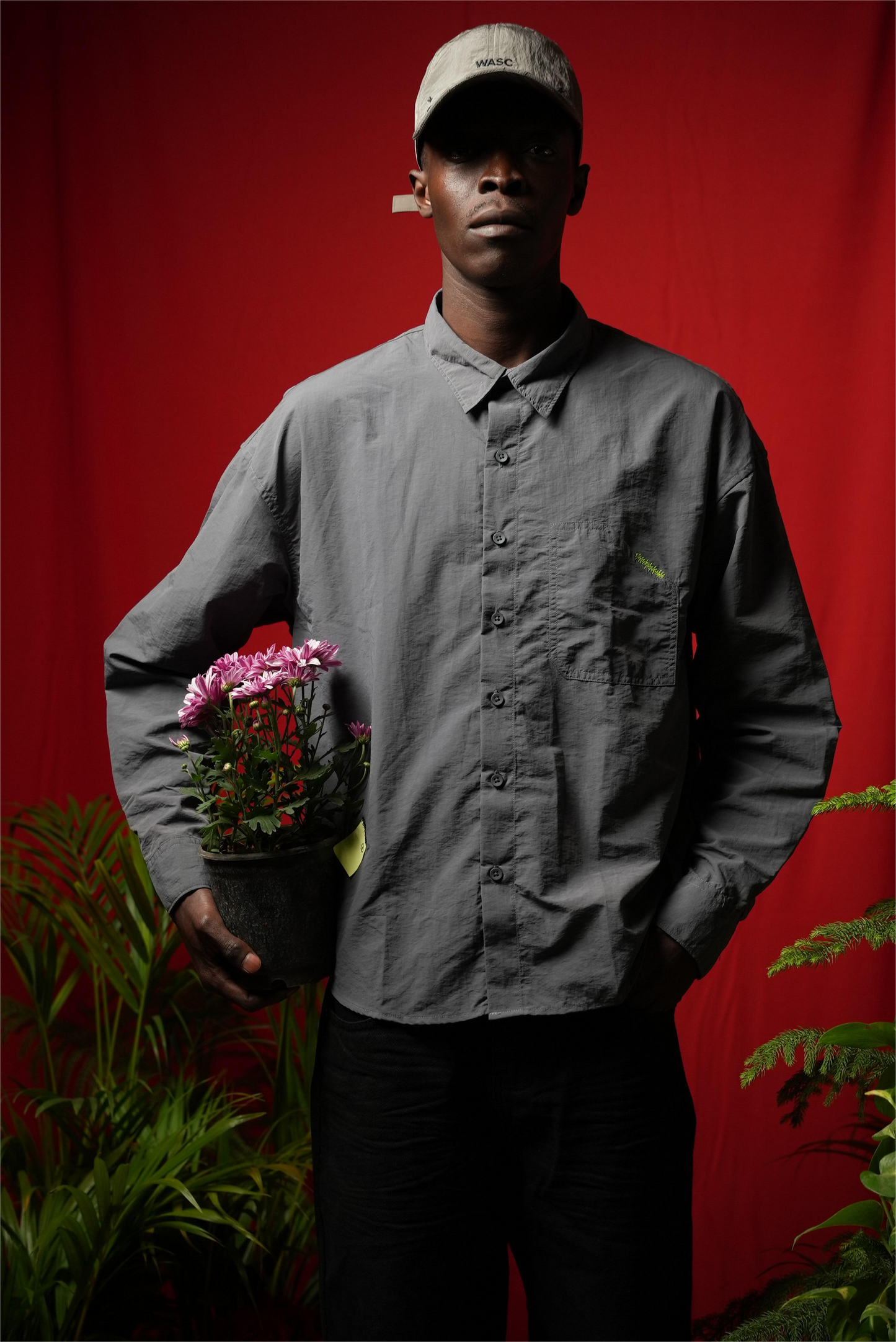 LABEL EMBROIDERED SHIRT