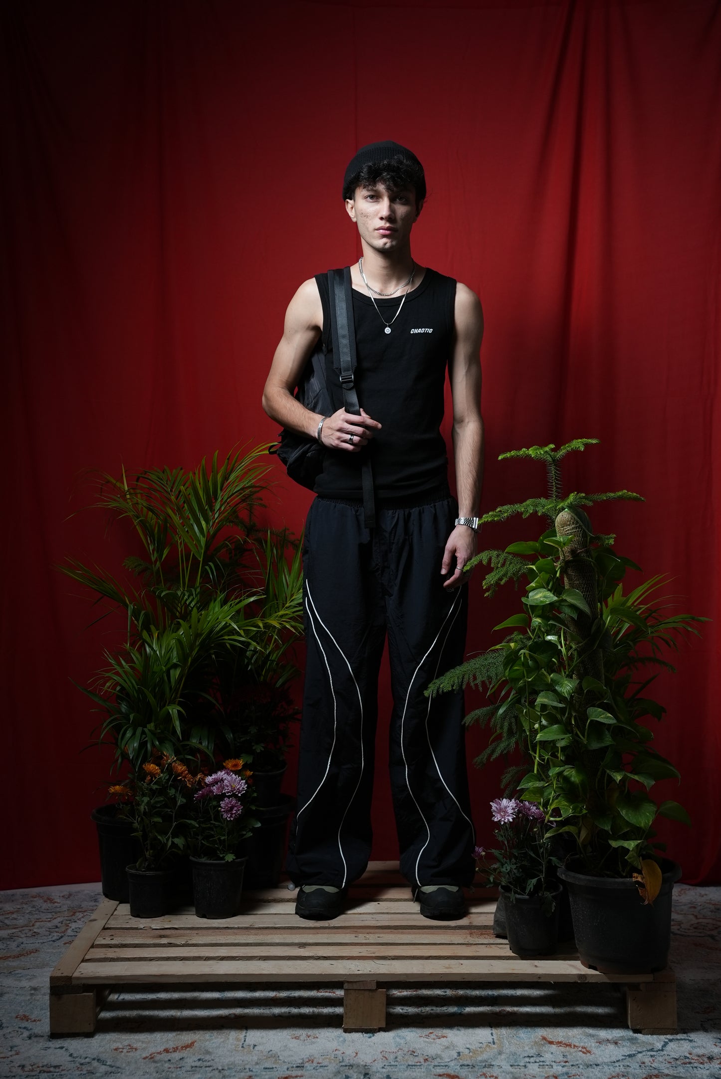 CUT&SEW NYLON TRACK PANT