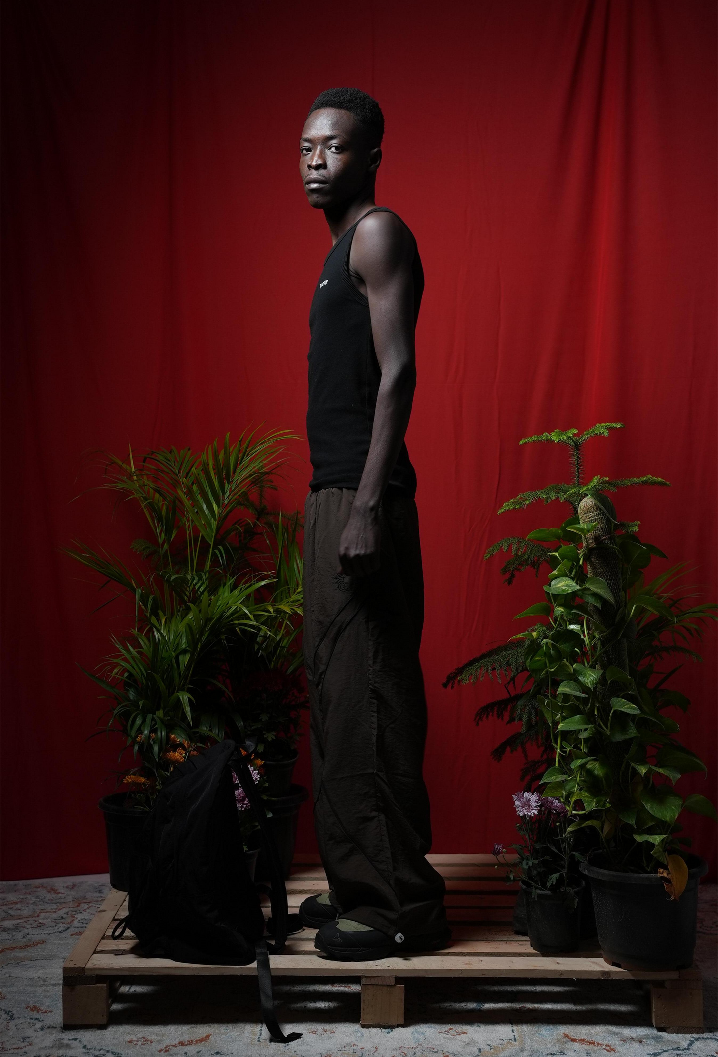 CUT&SEW NYLON TRACK PANT