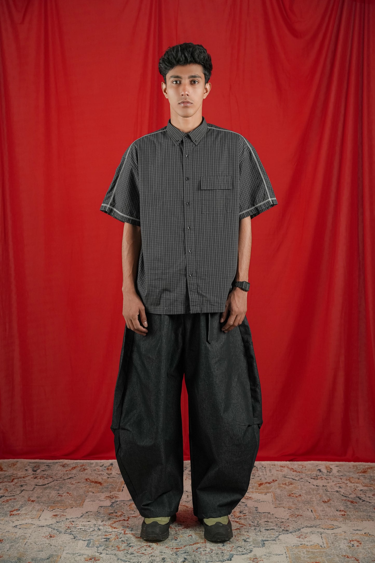 Outer Stitch Halfsleeve Shirt