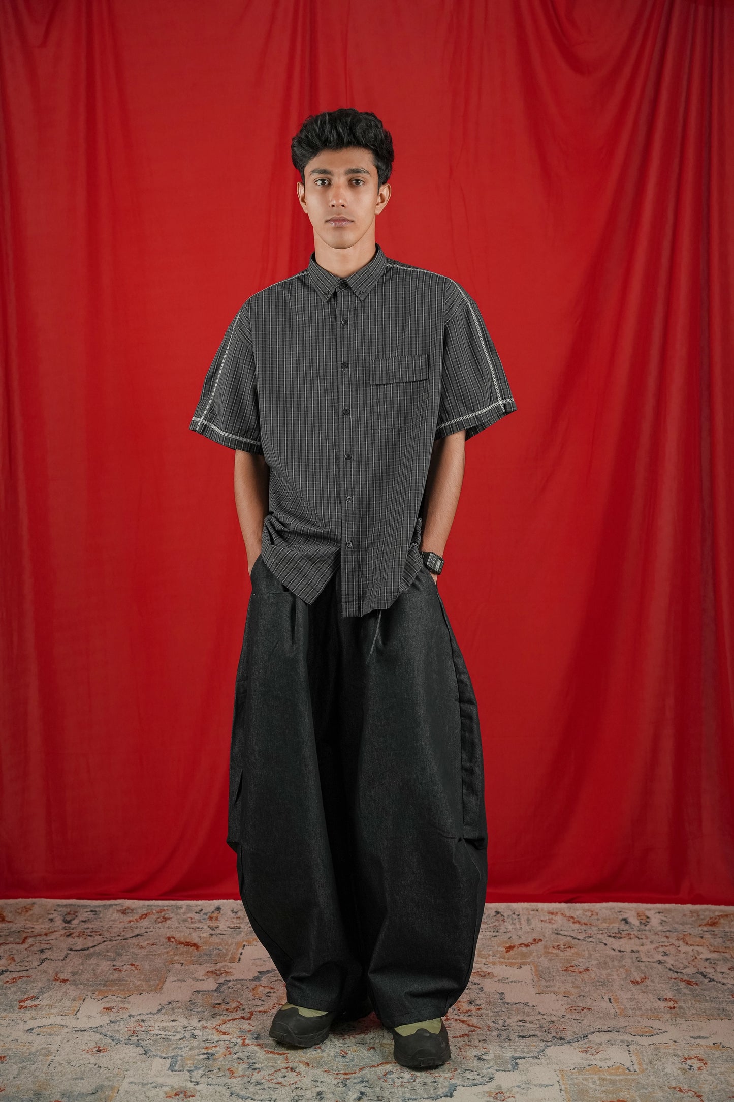 Outer Stitch Halfsleeve Shirt