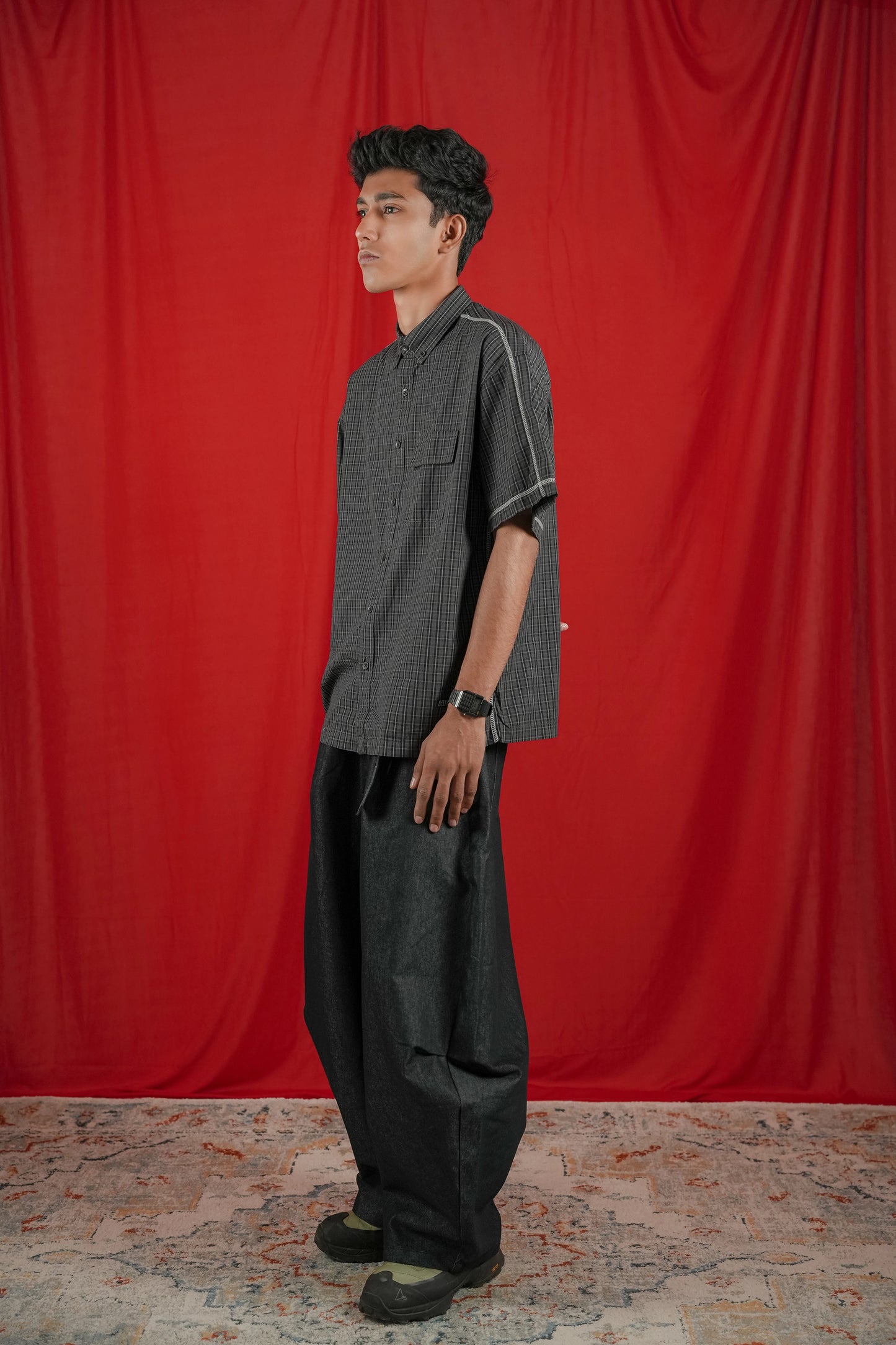 Outer Stitch Halfsleeve Shirt