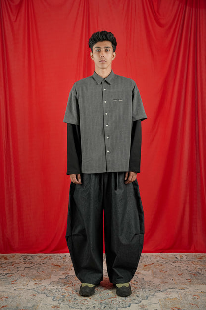 Double Sleeve Boxy Shirt