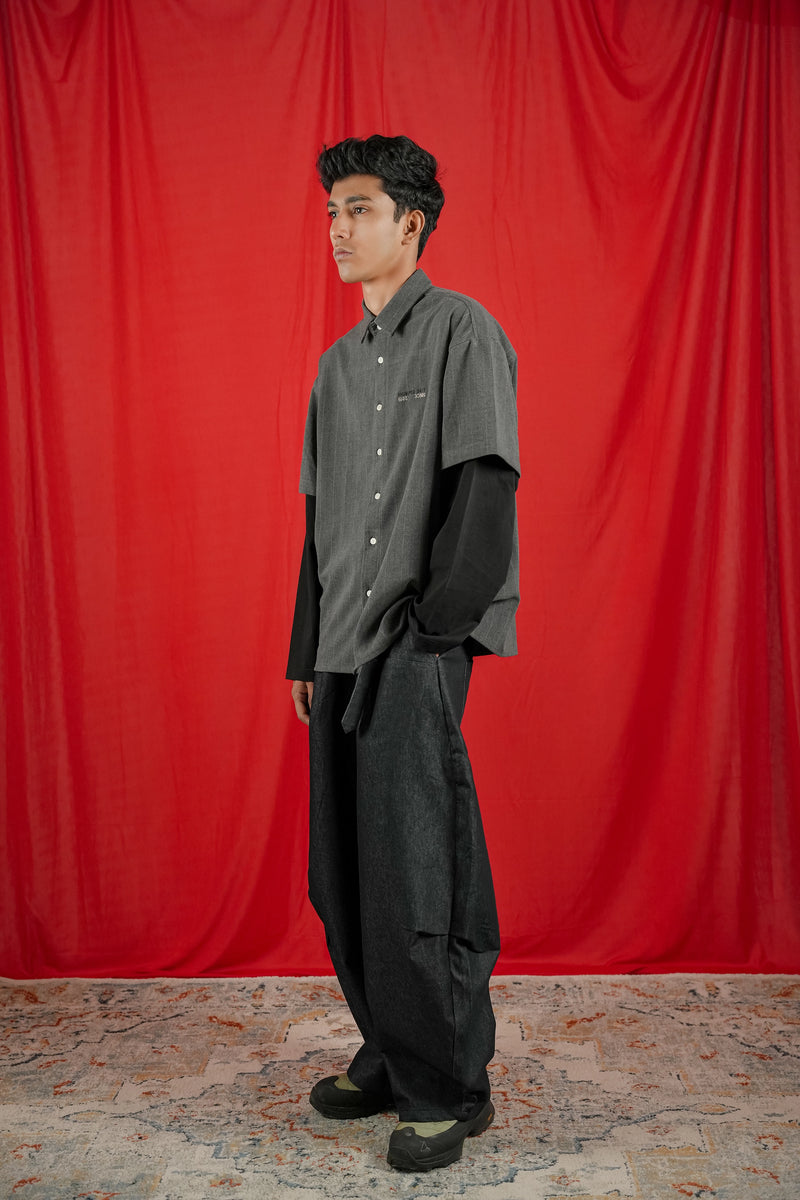 Double Sleeve Boxy Shirt
