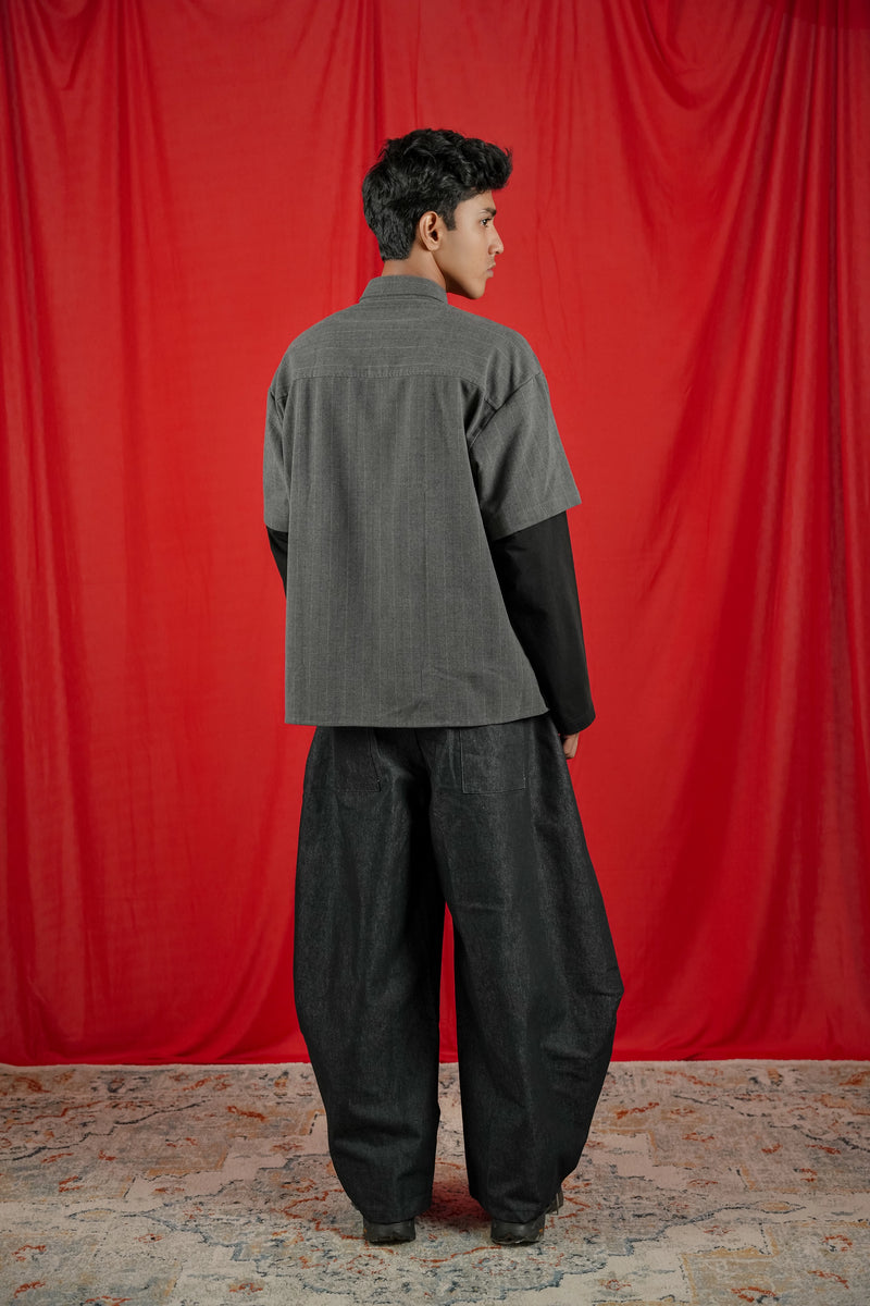 Double Sleeve Boxy Shirt