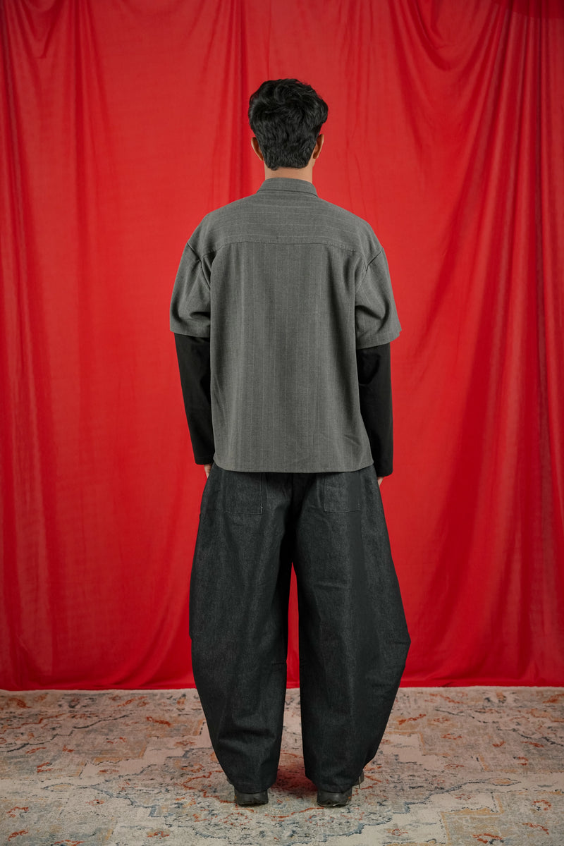 Double Sleeve Boxy Shirt