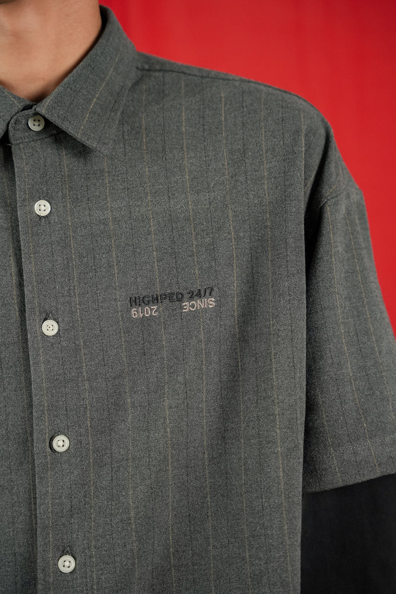 Double Sleeve Boxy Shirt