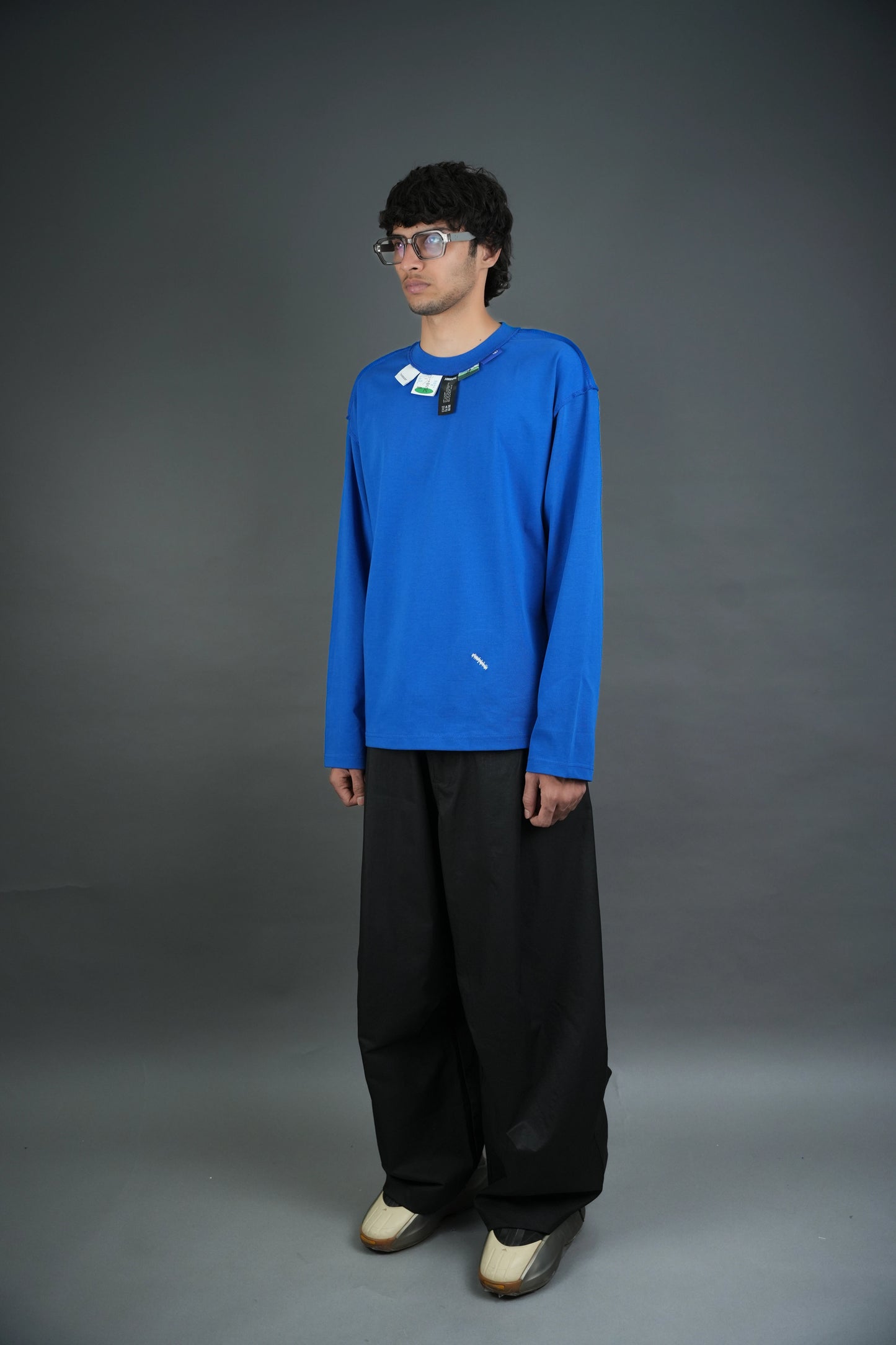 Neck Label Blue T-Shirt