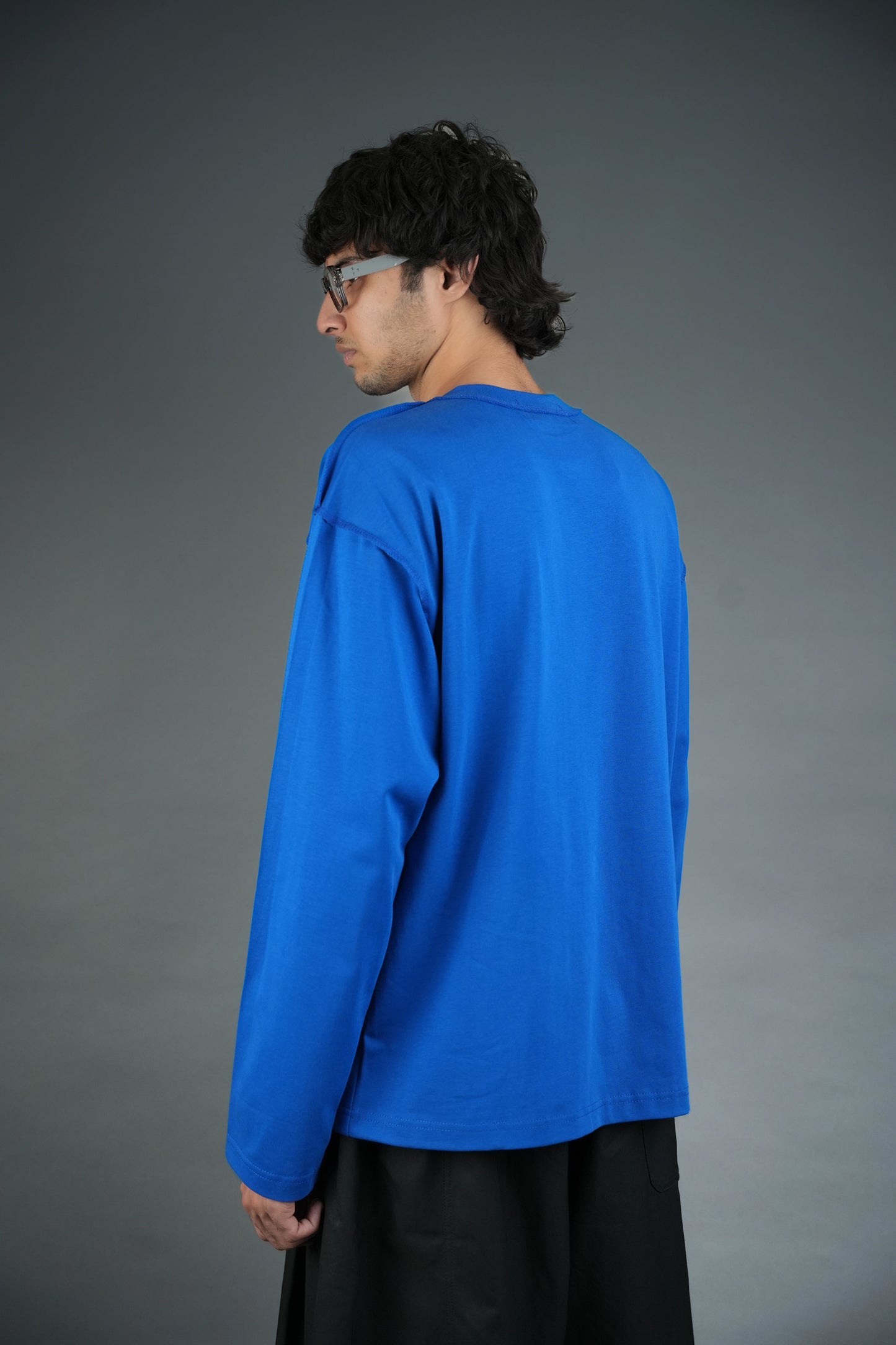Neck Label Blue T-Shirt