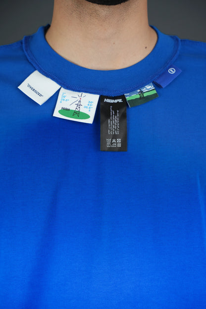 Neck Label Blue T-Shirt