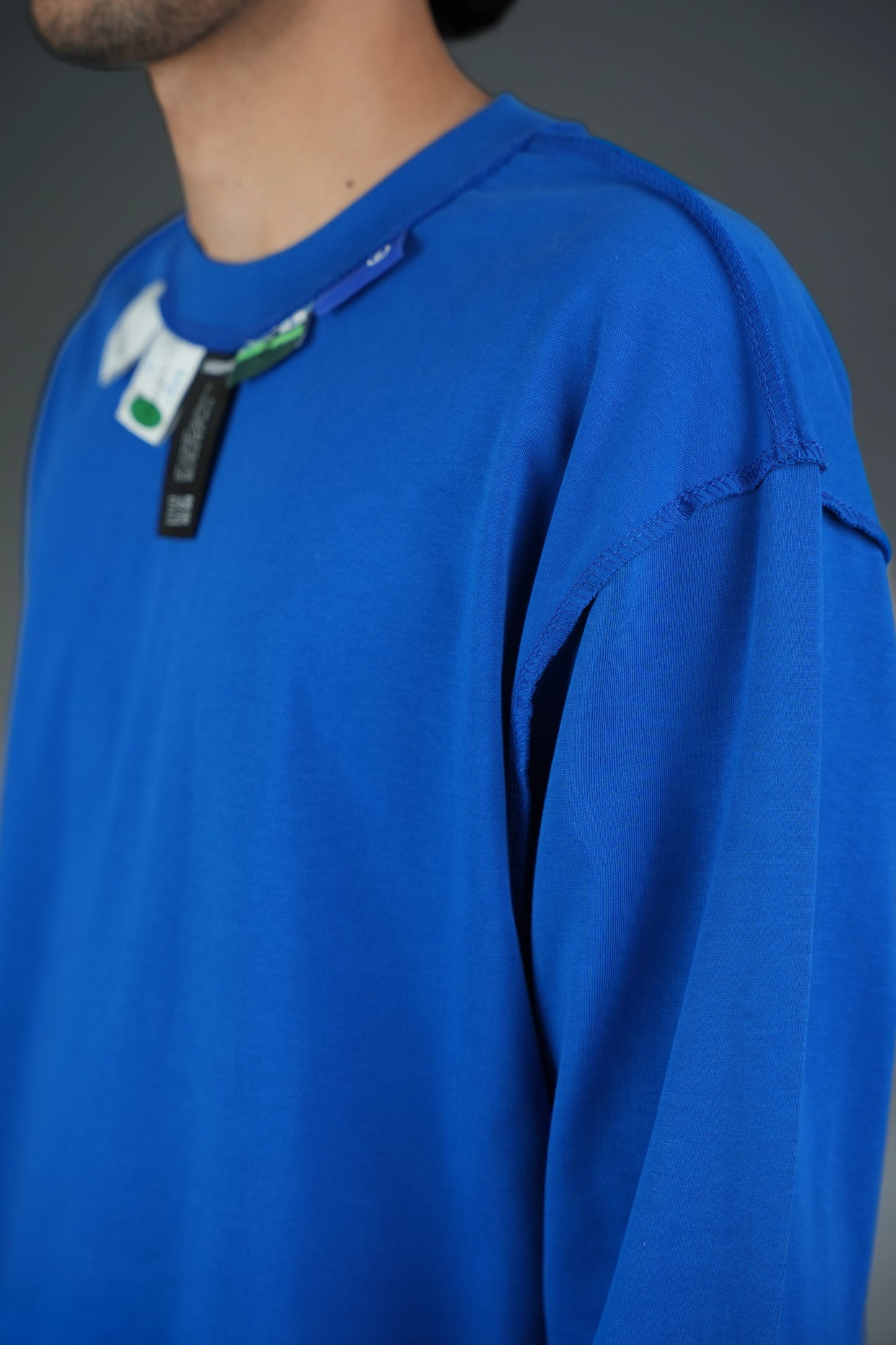 Neck Label Blue T-Shirt