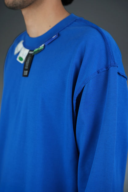Neck Label Blue T-Shirt