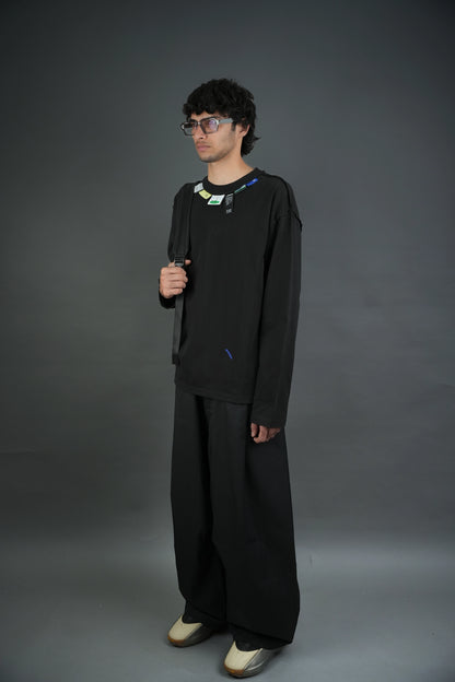 Neck Label Black T-Shirt