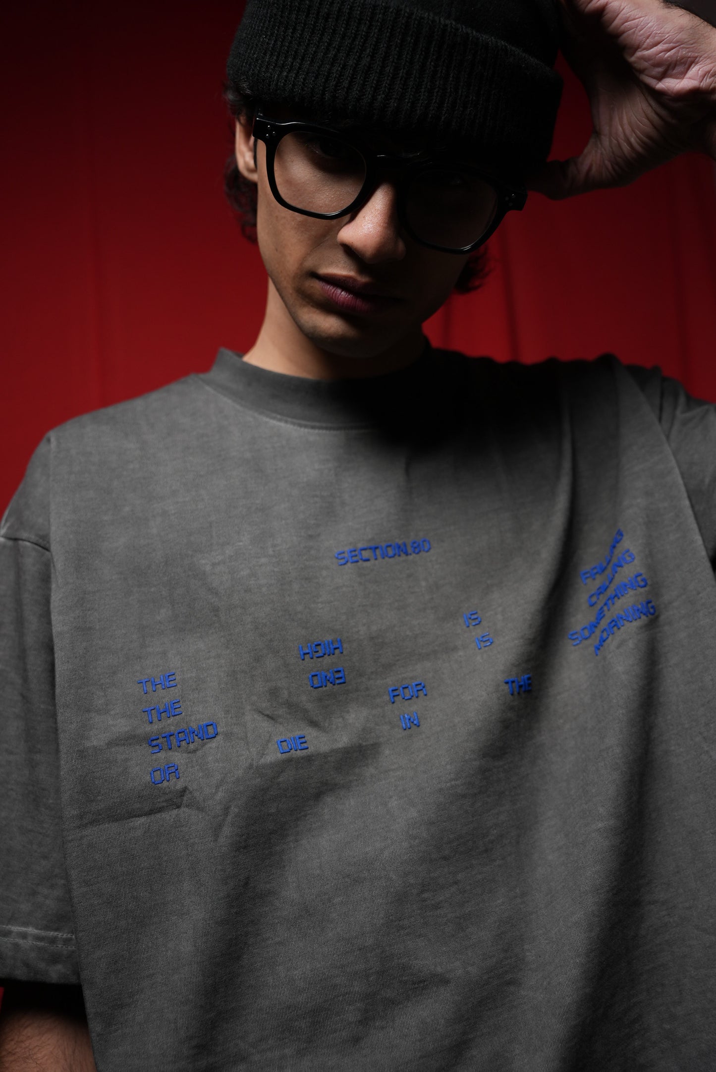 SECTION .80 LABEL EMBROIDERED TSHIRT